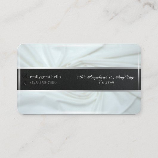 Slaapzaken Zachte en warme dekens Visitekaartje (Achterkant)