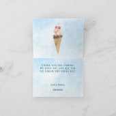 Slaapzame Nijlpaard Verjaardagsfeestje Bedankkaart (Binnen)