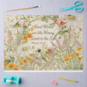 Slaapzoete woorden Wilde bloemenafstotingspapier Tissuepapier (Craft)