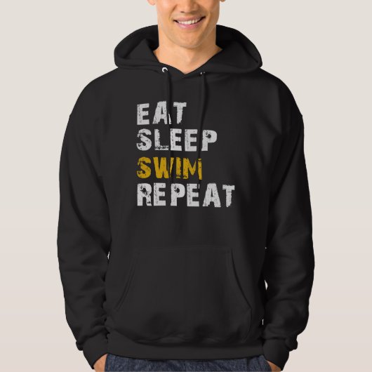 slaapzwemmen herhalen hoodie (Voorkant)