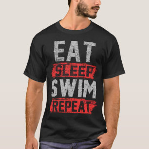 slaapzwemmen herhalen t-shirt