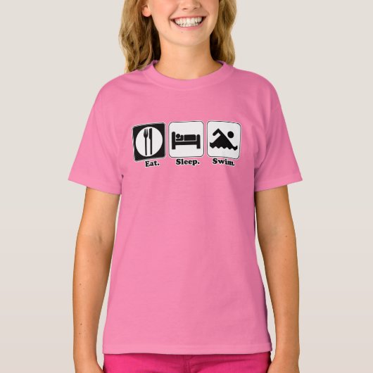 slaapzwemmen t-shirt (Voorkant)