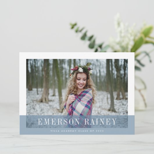 Slaat | Aankondiging en uitnodiging van het Afstud (Staand voorkant)