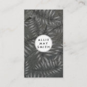 Slaat | Achtergrond palmbladeren Visitekaartje (Voorkant)