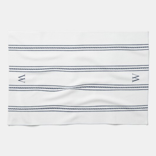 Slaat | Helling Stripe Monogram Theedoek (Horizontaal)