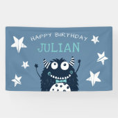 Slaat | Kleine gepersonaliseerde Birthday-partij Spandoek (Horizontaal)