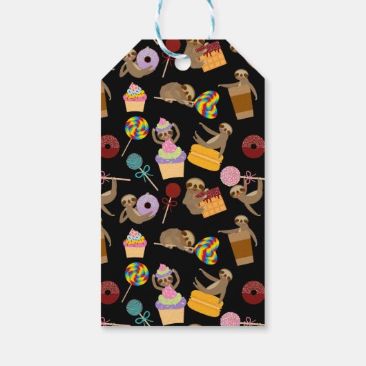 Slaath Sweet behandelt Pattern Cadeaulabel (Achterkant)