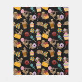 Slaath Sweet behandelt Pattern Fleece Deken (Voorkant)