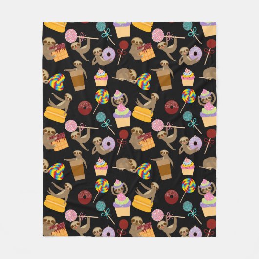 Slaath Sweet behandelt Pattern Fleece Deken (Voorkant)