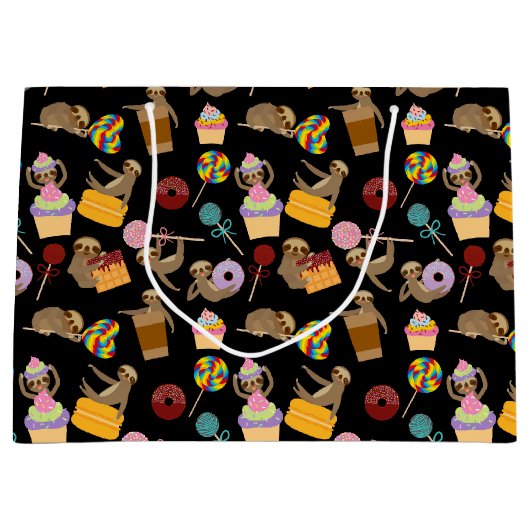 Slaath Sweet behandelt Pattern Groot Cadeauzakje (Voorkant)