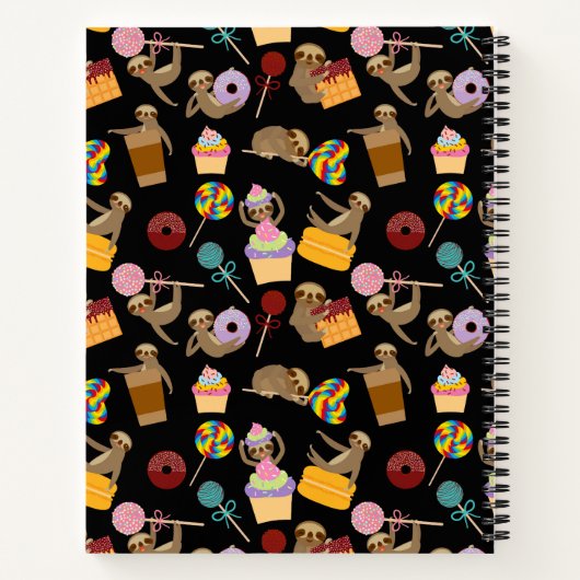 Slaath Sweet behandelt Pattern Notitieboek (Achterkant)