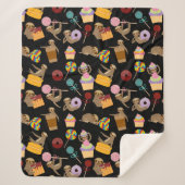 Slaath Sweet behandelt Pattern Sherpa Deken (Voorkant)