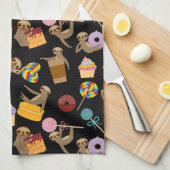 Slaath Sweet behandelt Pattern Theedoek (Quarter Fold)