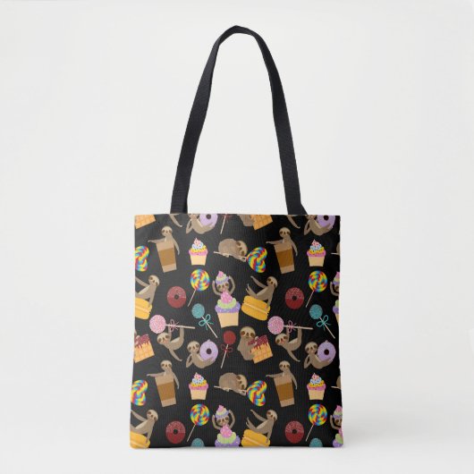 Slaath Sweet behandelt Pattern Tote Bag (Voorkant)