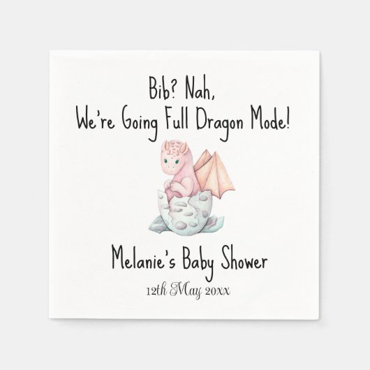 Slabben? Nee, we gaan naar Dragon Mode! Servet (Voorkant)