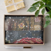 Slachende kerstkerstman tissuepapier (Geschenk)