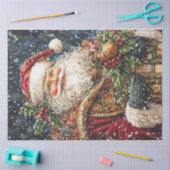 Slachende kerstkerstman tissuepapier (Craft)