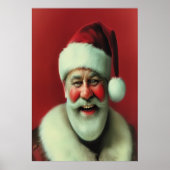 Slachende kerstman | AI Art Poster (Voorkant)