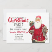 Slachende kerstman kaart (Voorkant)