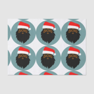Slachende kerstman tissuepapier