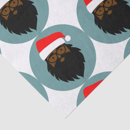 Slachende kerstman tissuepapier (Detail)