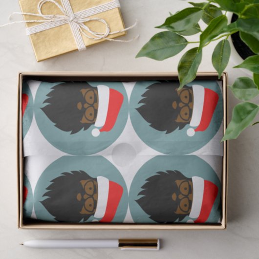 Slachende kerstman tissuepapier (Geschenk)