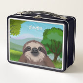 Slachende luike monogrammed Lunch Box (Voorkant)