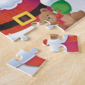 Slachende sneeuwman en kerstman legpuzzel (Zijkant)