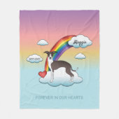 Slacht en witte Italiaanse gouden regenboog Fleece Deken (Voorkant)