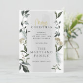 Slacht met waterverf voor kerst feestdagenkaart (Staand voorkant)