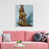 Slachtbeeld van Imhotep, met een open Canvas Afdruk (Insitu (Woonkamer))