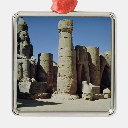 Slachtbeeld van Ramesses II Metalen Ornament (Voorkant)