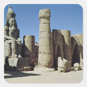 Slachtbeeld van Ramesses II Vierkante Sticker