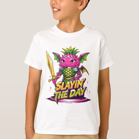 Slachten in de dag: Warrior Dragonfruit Hero T-shirt (Voorkant)