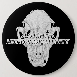 Slachtere HeteronormativiteitsButton Ronde Button 6,0 Cm