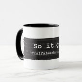 Slachterhouse Five Tralfalmadore Coffee Mok (Voorkant links)