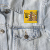 Slachthuizen - Vegetarie, Vegan Vierkante Button 5,1 Cm (In situ)