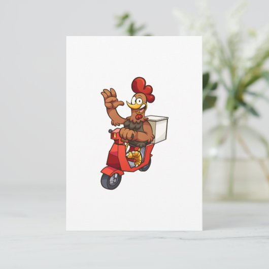 slachtkip kaart (Staand voorkant)