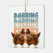 slachtkippen | Grappig & Cool Dab Keramisch Ornament (Links)