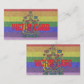 SLACHTOFFER KAART VISITEKAARTJE (Voorkant / Achterkant)