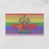 SLACHTOFFER KAART VISITEKAARTJE (Voorkant)