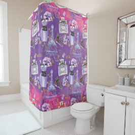  slachtoffer Mode Parijs - Glitter Design Douchegordijn