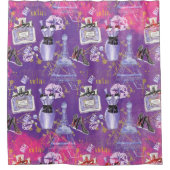  slachtoffer Mode Parijs - Glitter Design Douchegordijn (Voorkant)