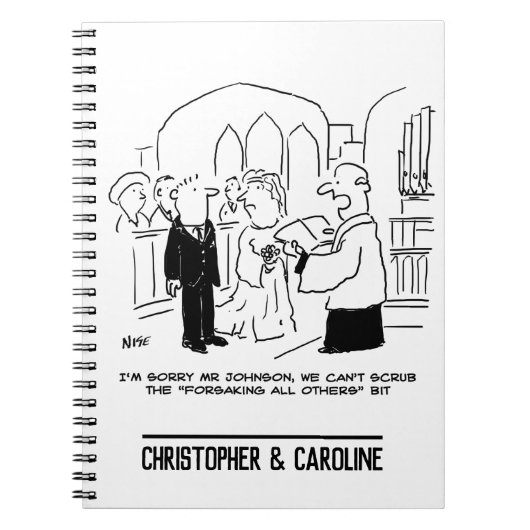Slachtoffer van de huwelijkskerkdienst kan geen st notitieboek (Voorkant)