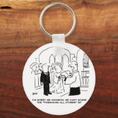 Slachtoffer van de huwelijkskerkdienst kan geen st sleutelhanger (Voorkant)