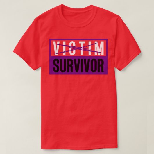 Slachtoffer van Survivor 24 T-shirt (Design voorkant)
