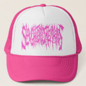 Slachtoffers - Roze Logo Trucker Hat Trucker Pet (Voorkant)