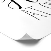 Slachtoffers van de hemel minimalistisch trouwbord poster (Hoek)