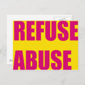 Slachtoffers van misbruik briefkaarten (Voorkant / Achterkant)