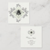 Slachtproducten van honingbijen vierkante visitekaartje (Voorkant / Achterkant)